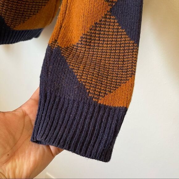 Madewell Plaid pattern Crewneck pullover sweater NWOT large Sold Out - Picture 3 of 6